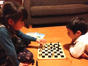 playing chess